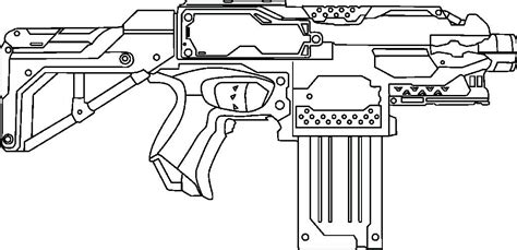 49+ Printable Coloring Pages Nerf Guns