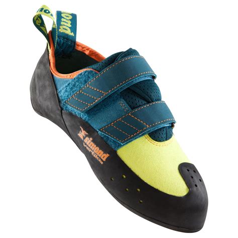 CHAUSSONS D'ESCALADE - VERTIKA SCRATCH ANIS/BLEU SIMOND | Decathlon