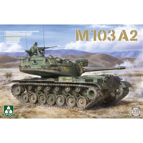 Takom TAK2140 1:35 M103 A2 Heavy Tank Model Military Kit