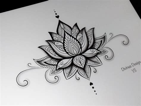 Lotus Mandala Tattoo and Stencil/Template Instant Digital | Etsy Lotusblume Tattoo, Hand Tattoo ...