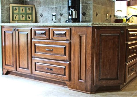 Quality cabinets are very nice. These have the "raised" panels and note the finish work on the ...