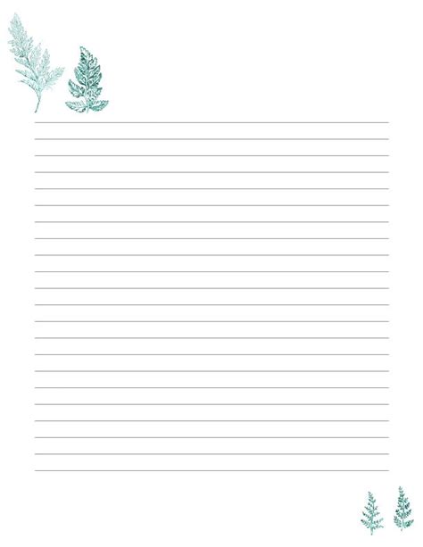 Printable Writing Paper/ A4, 8.5x11 / Lined and unlined / Minimalist ...