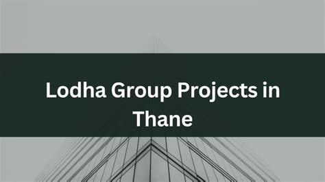 PPT - Lodha Group Projects in Thane PowerPoint Presentation, free ...