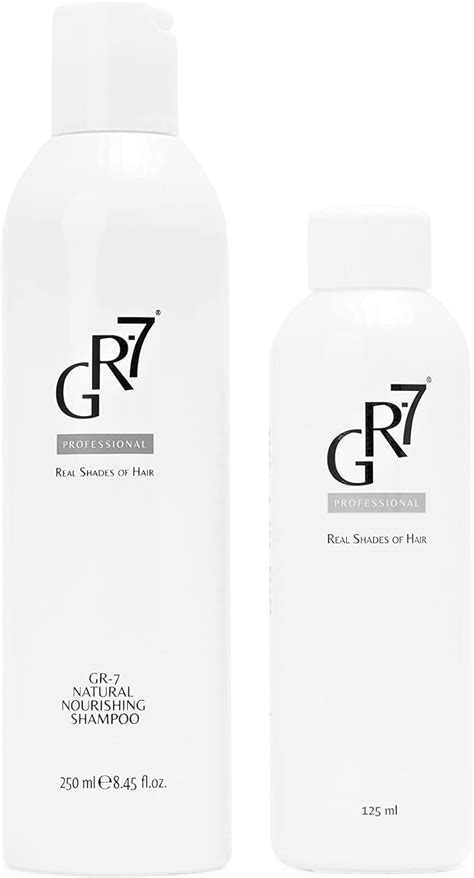 GR-7 Lotion Against Grey Hair and Natural Shampoo for Colour Fixing - Anti Grey Lotion - Anti ...