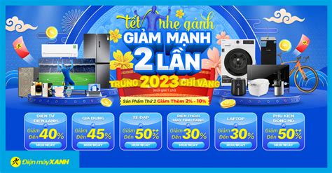 Chương trình khuyến mãi tết nguyên đán 2023 của Điện máy XANH