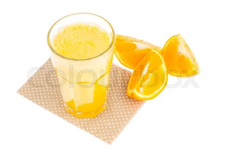 Fresh orange juice with pulp, healthy ... | Stock image | Colourbox