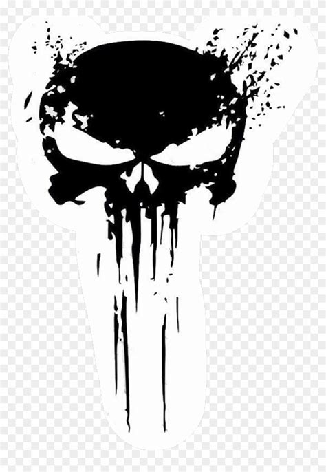 Punisher Sticker - Punisher Skull Logo Png, Transparent Png - 1024x1436(#801921) - PngFind