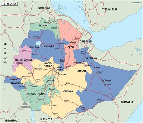 Ethiopia Somali Region Map