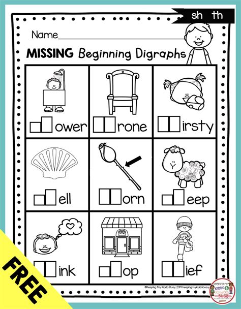 digraphs worksheets for kindergarten pdf askworksheet - digraph ...