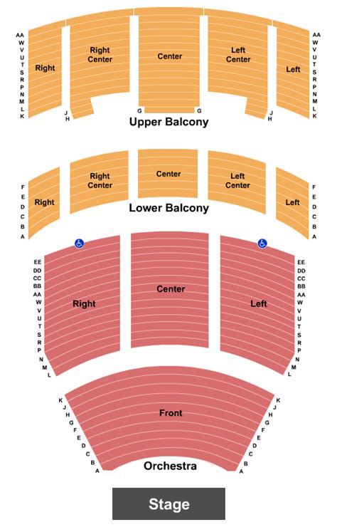 Heritage Theatre At Dow Event Center Tickets & Seating Chart