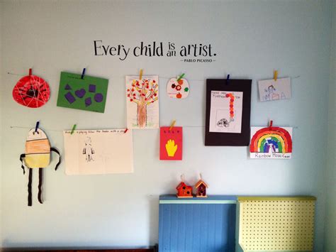 Kids' art gallery | Rainbow mosaic, Frames on wall, School decorations