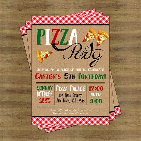 Pizza Party Invitation - 12+ Examples, Illustrator, Word, Pages ...