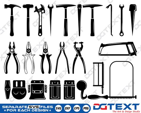 Ironworker Tools SVG Vector Silhouette Cricut file | Etsy