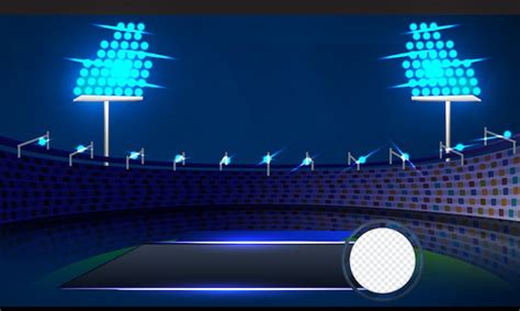 Cricket match concept with stadium and background Vector | Premium Download