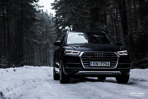 Black Audi car, Audi Q5, snow, Latvia, forest HD wallpaper | Wallpaper Flare