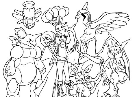 Pokemon All Character Coloring Pages