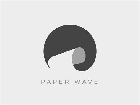 Paper Wave | Minimal logo design, Paper logo, Custom logo design