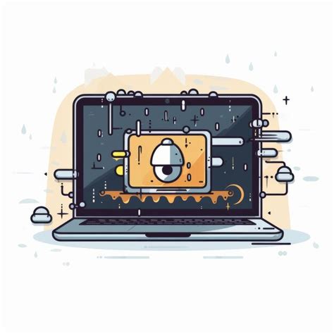 Premium AI Image | an illustration of a laptop computer with an image ...