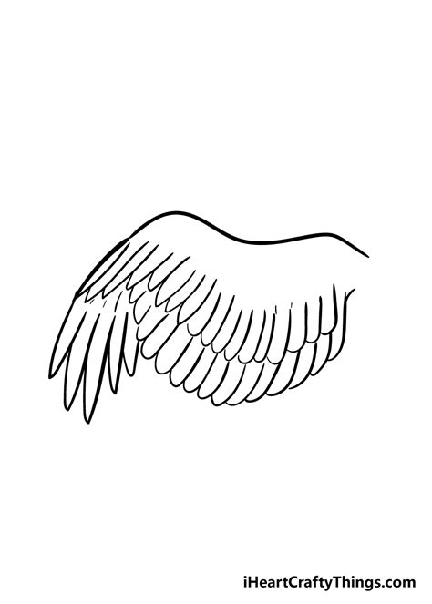 Wing Drawing - How To Draw A Wing Step By Step