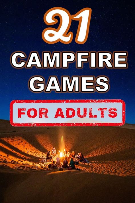 21 Campfire Games for Adults That are a Total Blast | Campfire games, Camping games for adults ...