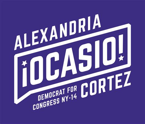 Brand New: New Logo and Identity for Alexandria Ocasio-Cortez 2018 Campaign by Tandem