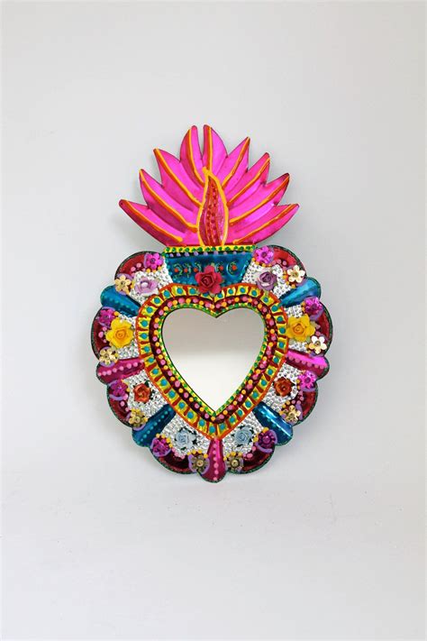 Image result for tin sacred hearts mexico | Sacred heart, Mexican folk ...