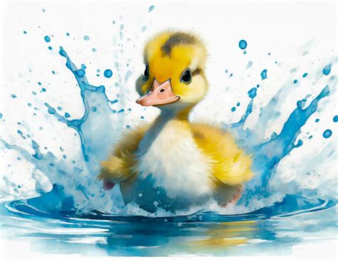Duck, Watercolor, Digital Painting Free Stock Photo - Public Domain Pictures