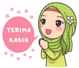 Flower Hijab : Daily Talk - LINE Creators' Stickers Emoji People, Funny ...