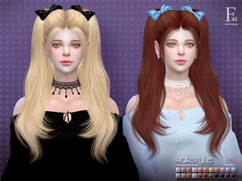 The sims 4 cc fluffy pigtails - jafbands