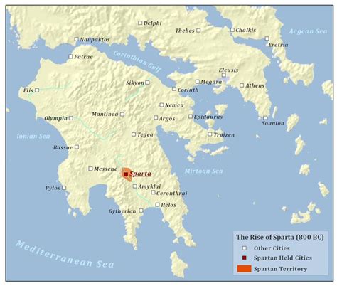 The Rise of Sparta | Sparta, Historical maps, Map