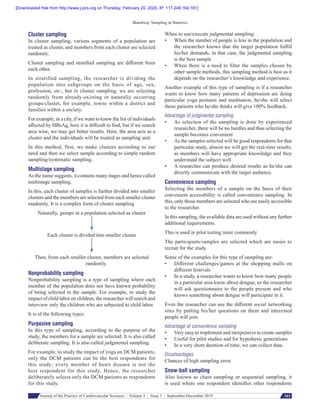 Types of sampling in research | PDF