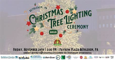 Christmas Citys Tree Lighting Ceremony - Bethlehem, PA, Payrow Plaza, Bethlehem Pa, 24 November ...