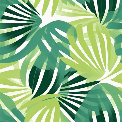 A close up of a green and white tropical leaf pattern generative ai | Premium AI-generated image