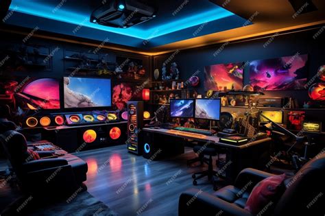 Premium Photo | Ultimate Game Room Setup Generative AI