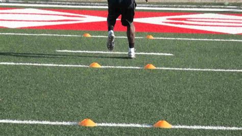 Cornerback Drills: Dig Route Breaks - YouTube