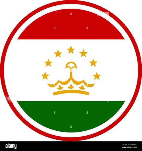 Tajikistan flag icon logo design vector template Stock Vector Image ...