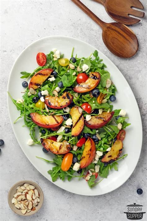 Grilled Peach Salad - Sunday Supper Movement