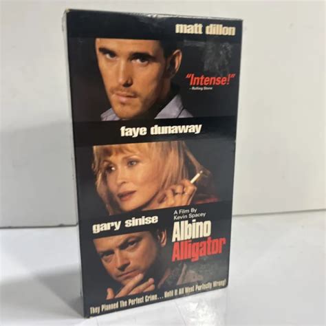 ALBINO ALLIGATOR (VHS, 1997) Matt Dillon, Faye Dunaway, Gary Sinise $6. ...