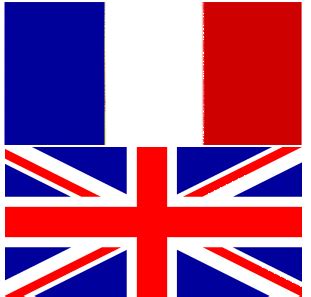 FLAGS: UNITED KINGDOM AND FRANCE