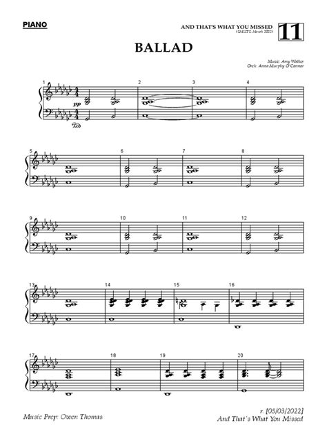 Ballad-Piano | PDF