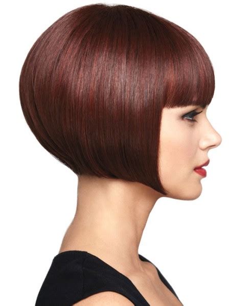 Bob Synthetic Straight Women Wigs With Full Bangs