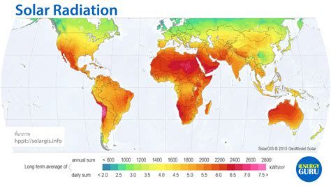 Solar Radiation Map World - United States Map