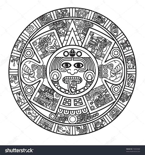 Mayan Calendar Vector at GetDrawings | Free download