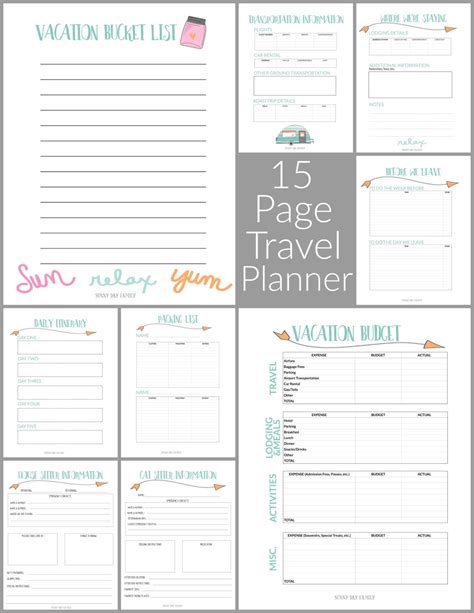 Family Travel & Vacation Planner | Etsy