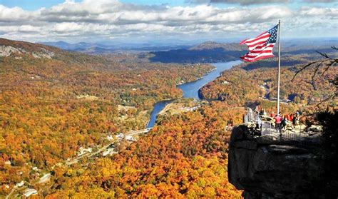 Chimney Rock at peak fall color in 2013. The 75-mile panoramic views on ...