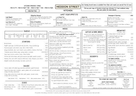 Menus - Heddon Street Kitchen | Gordon Ramsay Restaurants