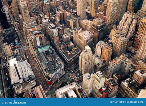 New York City Street Aerial View Stock Photo - Image of historic ...