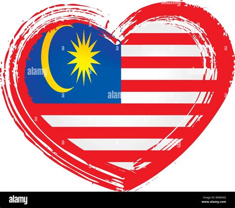 Malaysia flag, vector illustration on a white background Stock Vector ...