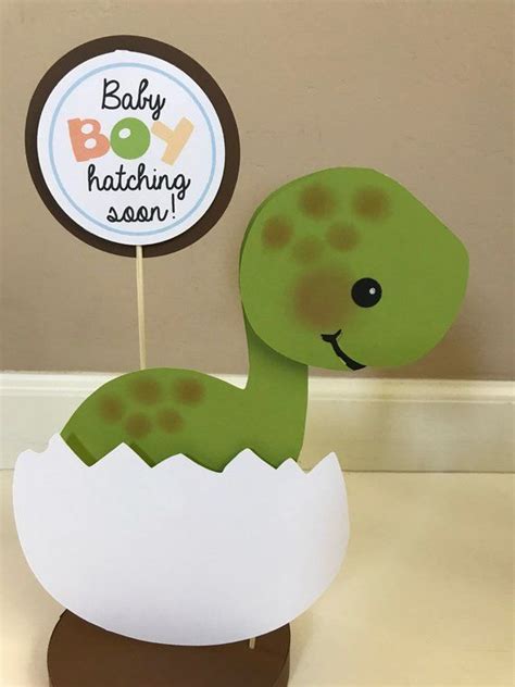 Baby Dino Dinosaur Centerpiece Baby Shower for Kristina C | Dino baby shower, Dinosaur baby ...