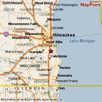 Where is Oak Creek, Wisconsin? see area map & more